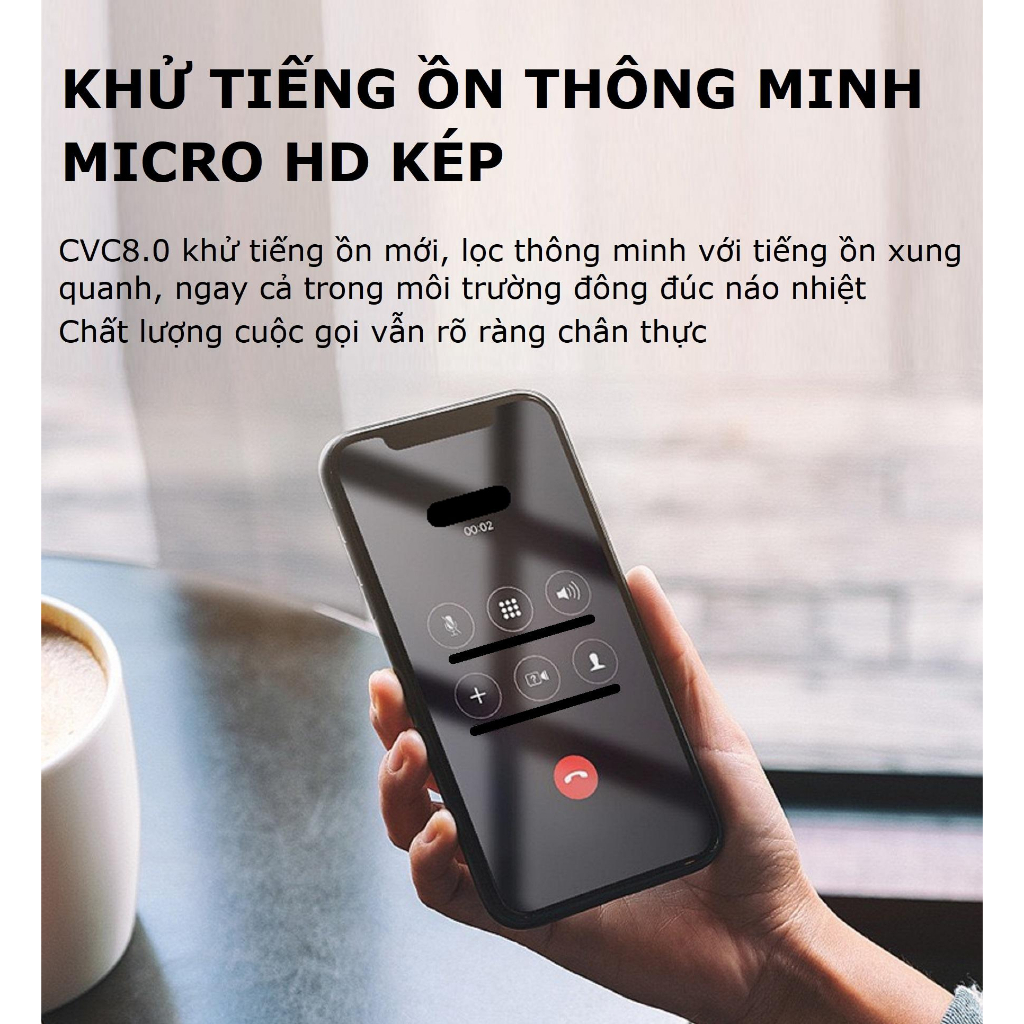 Tai nghe bluetooth không dây Gutek Yx06 tws v5.3 vỏ trong suốt nút cảm ứng âm thanh HIFI có mic đàm thoại