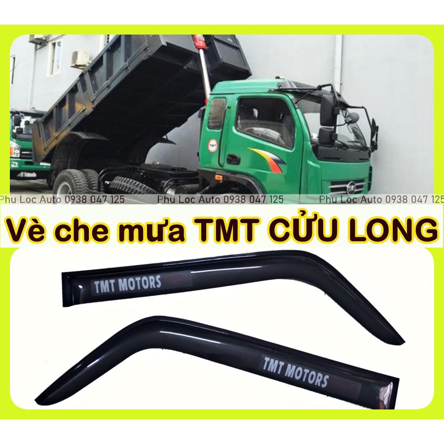 Vè che mưa xe tải ben CỬU LONG TMT 7t 8t nhựa dày đẹp có sẵn keo dán ( giá 1 cặp)
