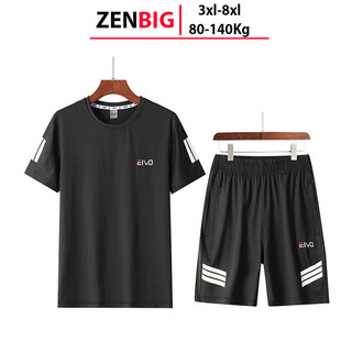 Bộ quần áo thun, áo phông nam big size ngoài cỡ dành cho người mập người béo Zenbig men clother