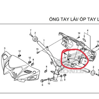 BÁT CỔ VISION 2015 > 2020 ZIN HONDA