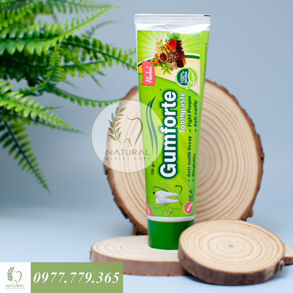 Kem Đánh Răng Thảo Dược GUMFORTE Herbs Toothpaste - Bảo Vệ Nướu, Chắc Chân Răng, Ngừa Nhiệt Miệng