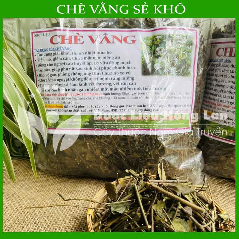 Thảo dược CHÈ VẰNG SẺ khô loại 1 đóng gói 500g - congtyduoclieuhonglan