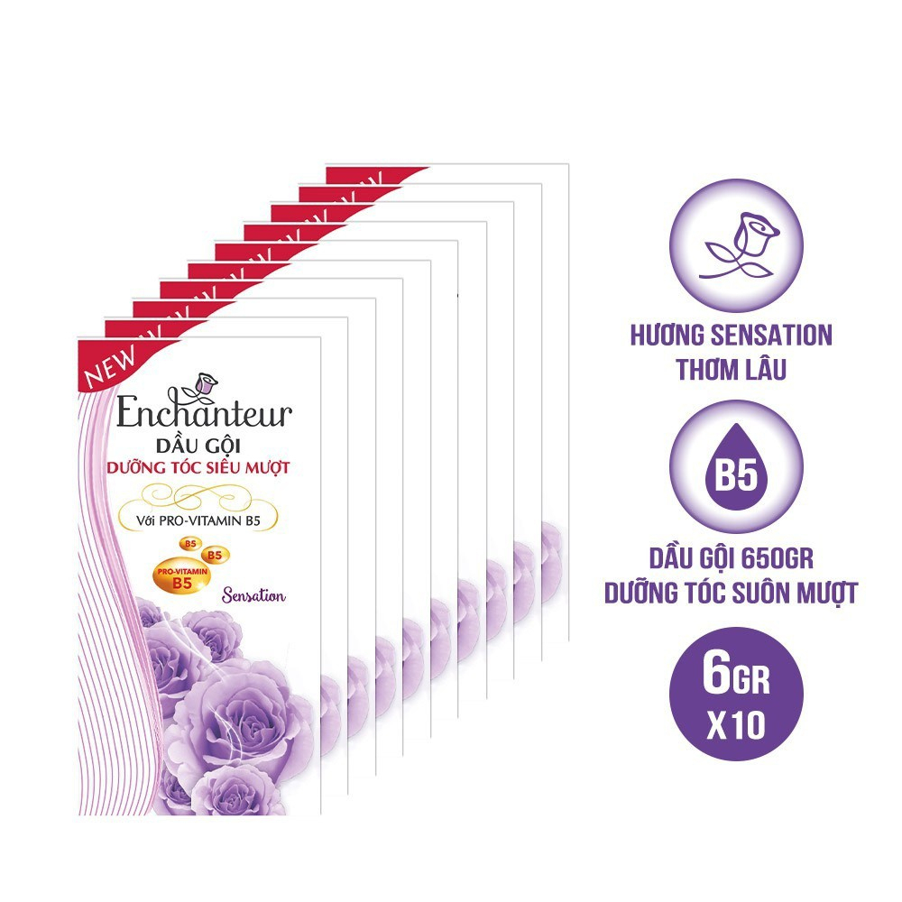 10 Gói Dầu Gội Enchantuer 6g