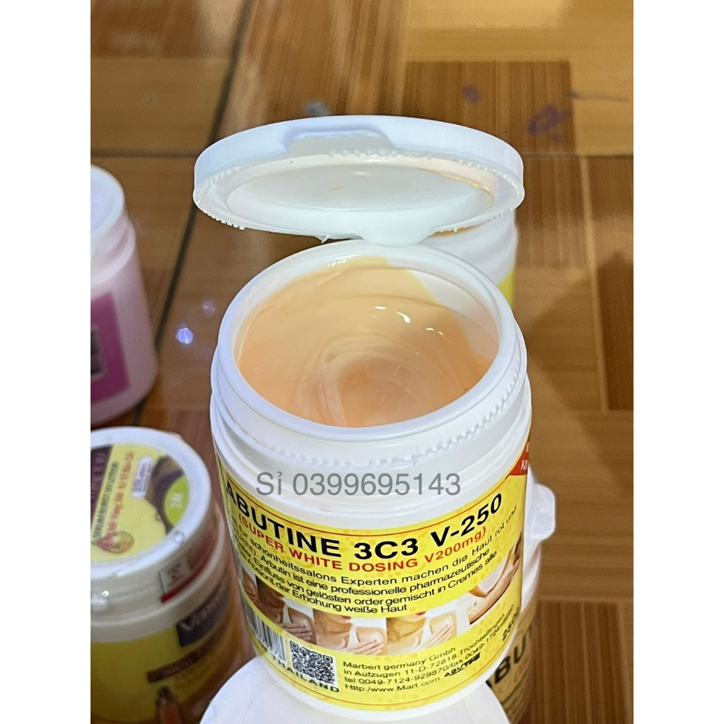 Kem Kích siêu trắng ABUTINE 3C3 Hộp Vàng 250g