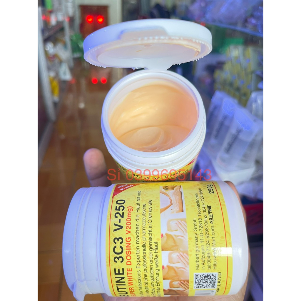 Kem Kích siêu trắng ABUTINE 3C3 Hộp Vàng 250g