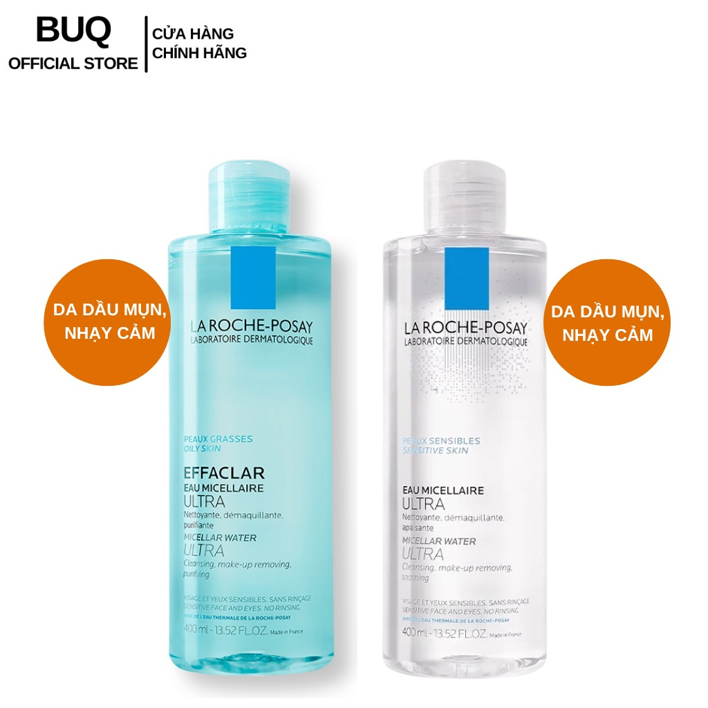 Nước Tẩy Trang La Roche-Posay Dành Cho Da Dầu Và Da Nhạy Cảm (50ml/100ml/400ml)