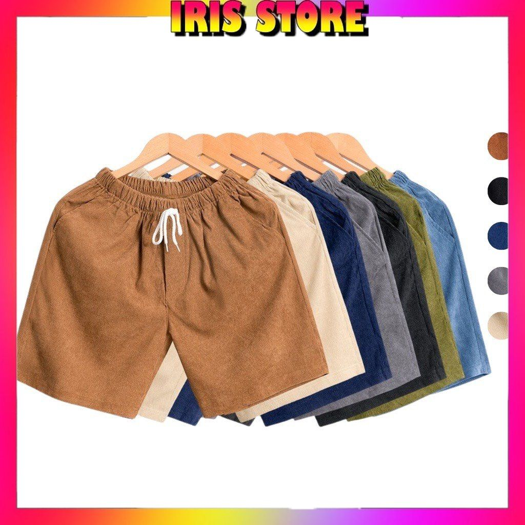 Quần short nam thời trang Bigsize, quần short nam nhung tăm hot hit 2023 - IRIS STORE