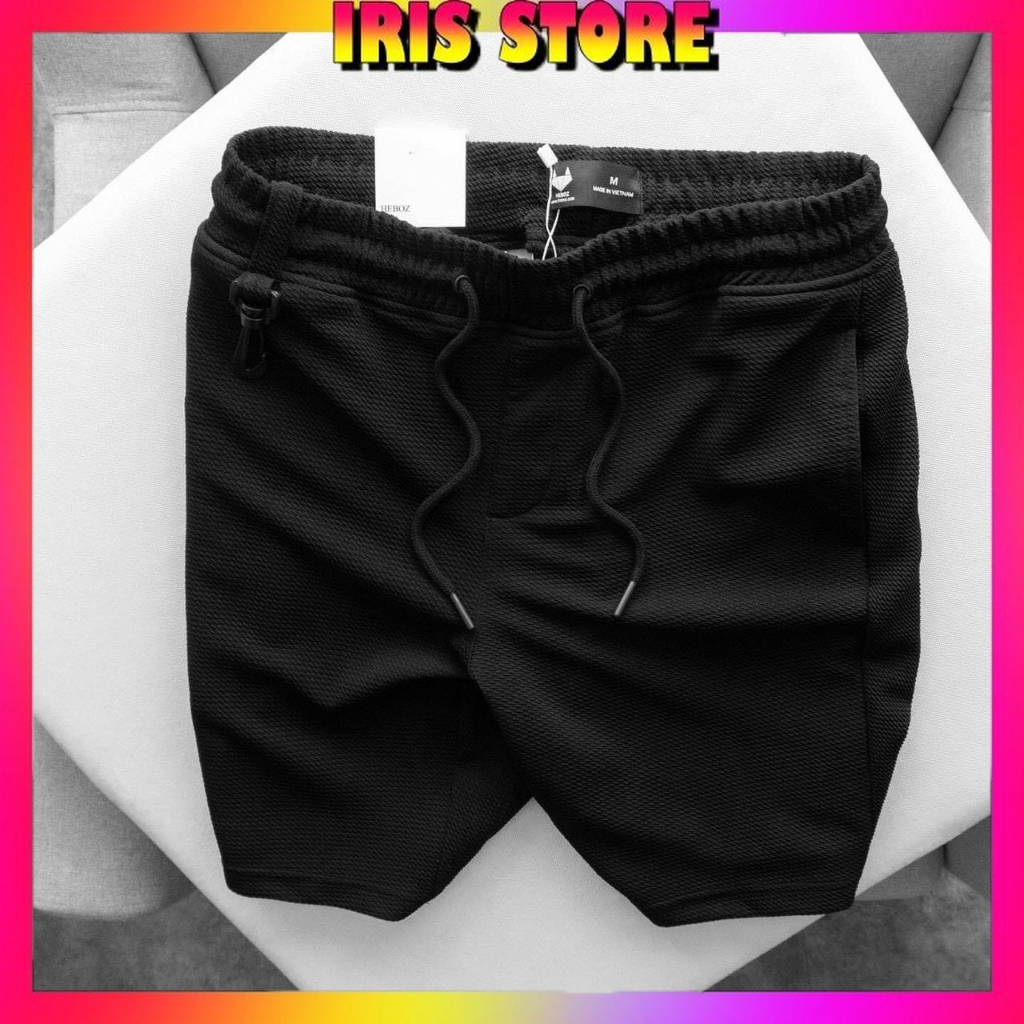 Quần Đùi Nam Thể Thao, Quần short nam xốp Chất Vải Xốp Chun Mềm Mại,Co Giãn Vận Động Thoải Mái - IRIS_STORE