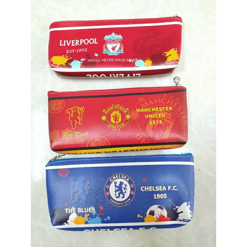 Túi đựng bút CLB bóng đá Liverpool MU Arsenal CHelsea Real barca