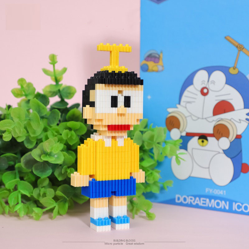 Đồ Chơi Mô Hình Lắp Ráp 3D Mini các nhân vật hoạt hình Doraemon, Nobita, Chaien, Xuka, Xeko, Doremi...