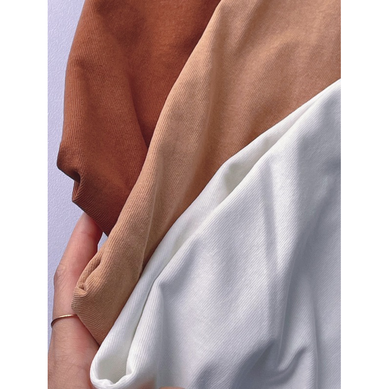 Áo phông nữ cotton, áo thun 3158 form basic Korea rộng vừa DƯỚI 46KG