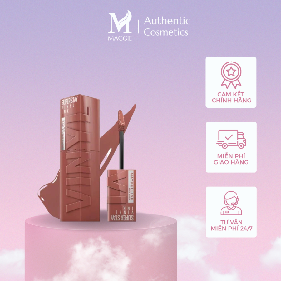 Son Maybelline Superstay Vinyl Ink không lem không trôi