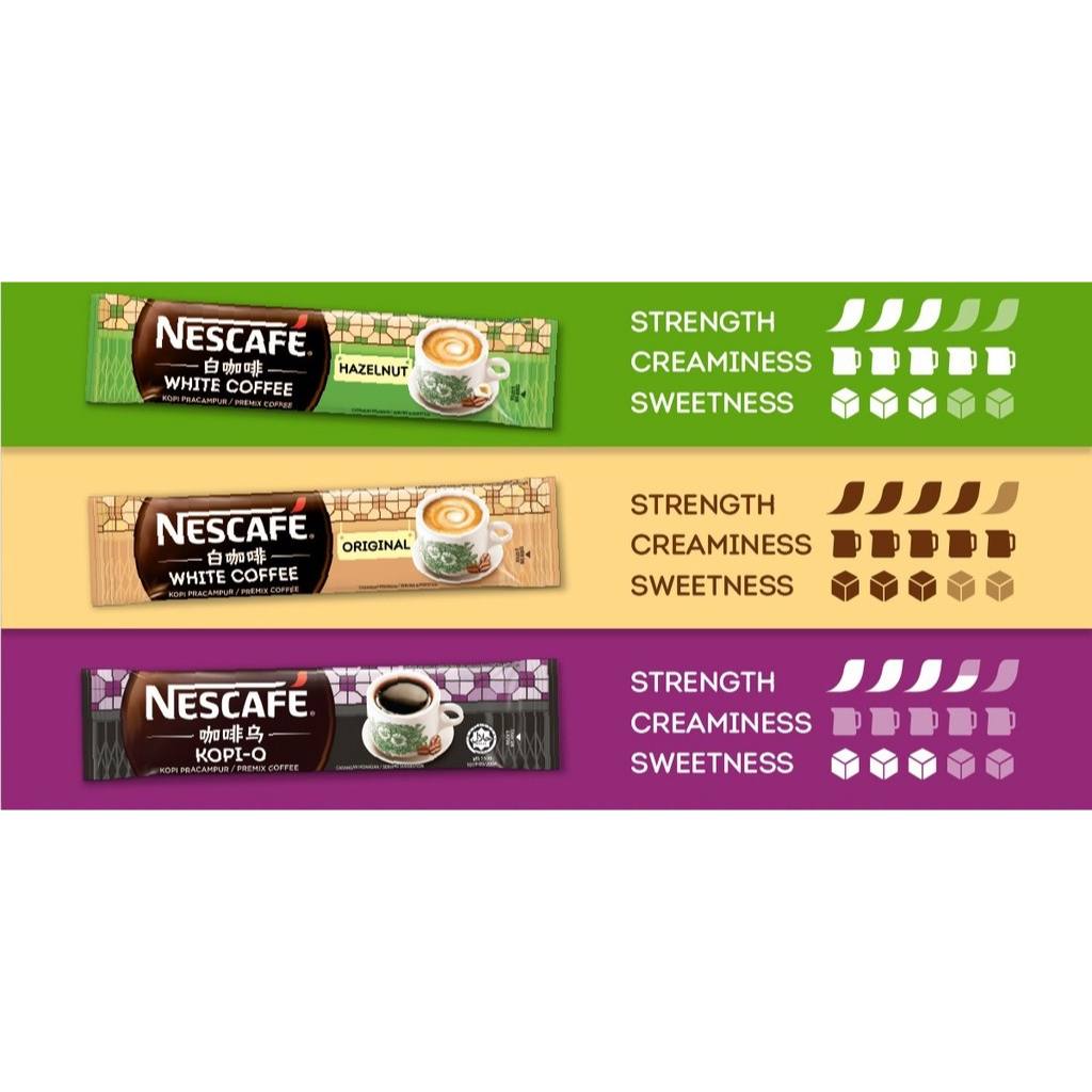 1 Gói Lẻ - Cà Phê Trắng Nescafé Malaysia