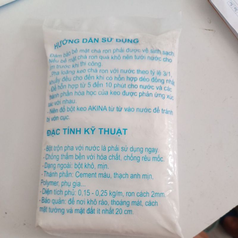 Phụ liệu làm trang trí mosaic - Keo sữa và Bột trám Tặng que phết
