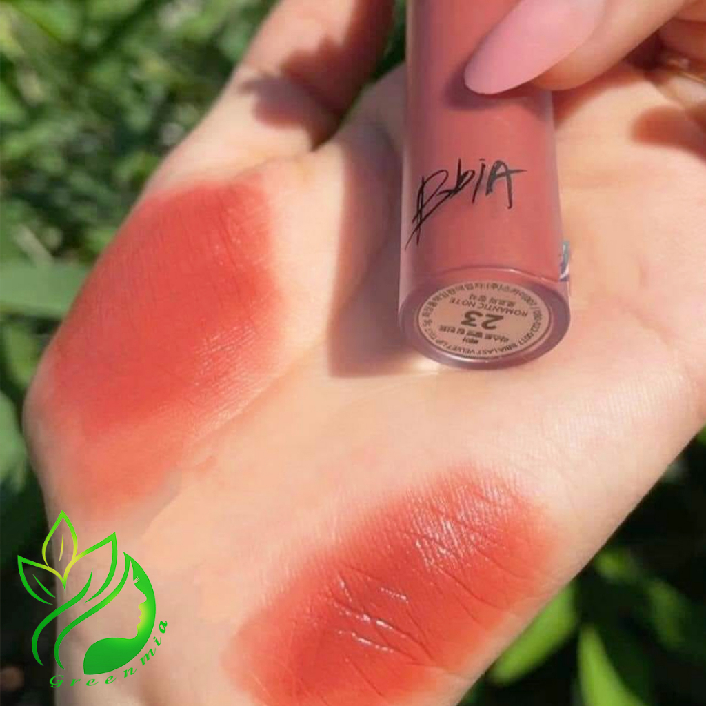 Son Bbia 23 Romantic Note Màu San Hô Ánh Nâu Son Kem Lì Bbia Last Velvet Lip Tint 5g