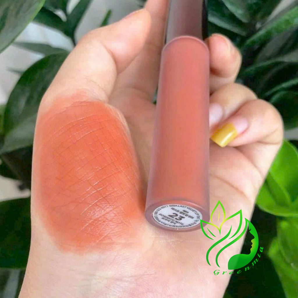 Son Bbia 23 Romantic Note Màu San Hô Ánh Nâu Son Kem Lì Bbia Last Velvet Lip Tint 5g