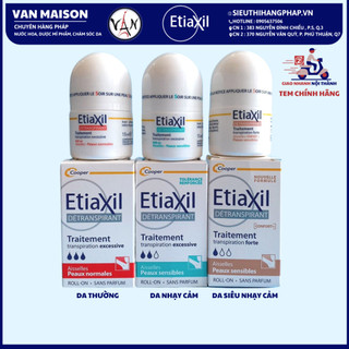 Lăn khử mùi etiaxil ngăn ngừa mùi và mồ hôi vùng cánh15ml dành cho từng loại da