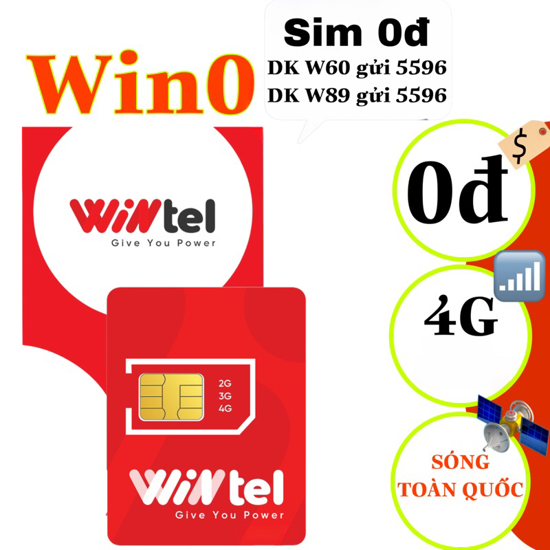 Sim 4G Wintel Win0 - Gói Tự Do Trải Nghiệm