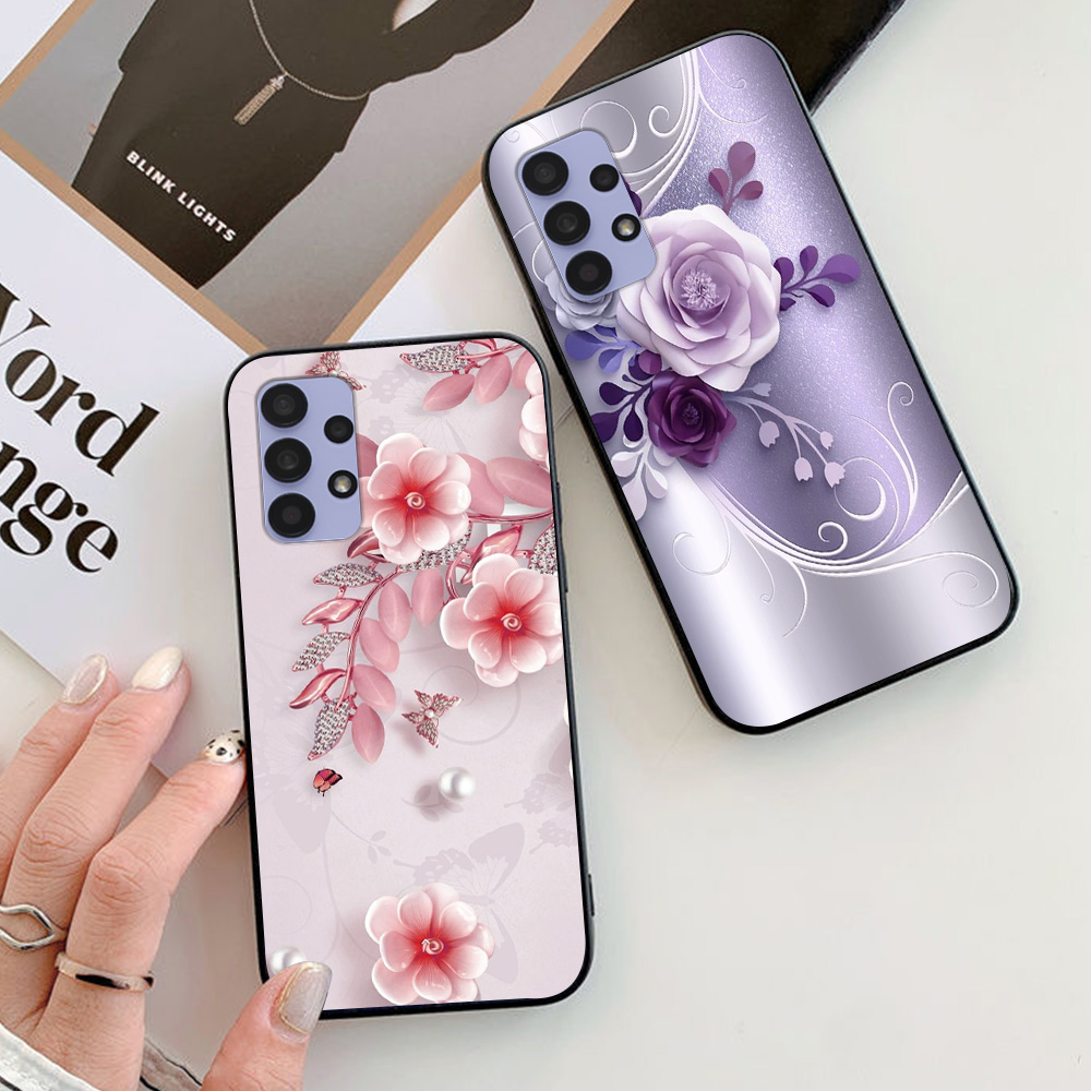 Ốp lưng Samsung a32 / ss a52 / ss a72 in hình hoa nữ sang chảnh