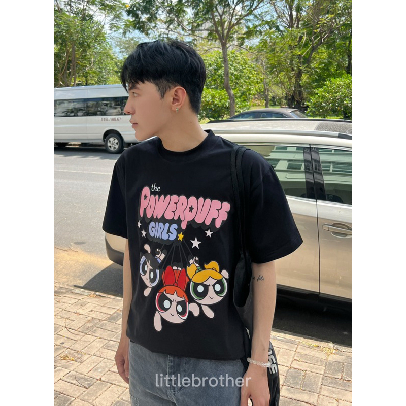 Áo thun unisex POWERPUFFGIRL by Littlebrother form rộng