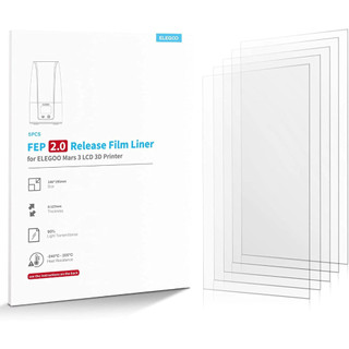 Tấm film elegoo fep 2.0 release film liner cho máy in 3d resin mars 3, mars 3 pro, sonic mini, sonic mini 4k, photon s..
