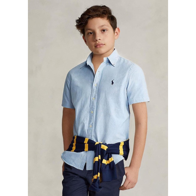 Áo sơ mi polo raul bé trai hàng dư xịn sz2-10/12y