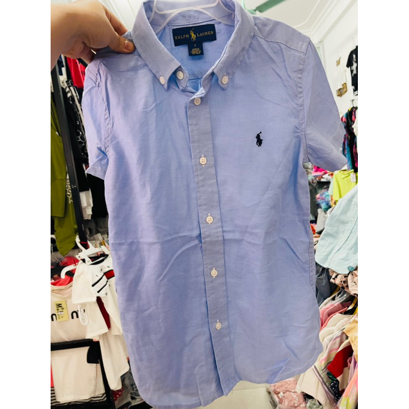 Áo sơ mi polo raul bé trai hàng dư xịn sz2-10/12y