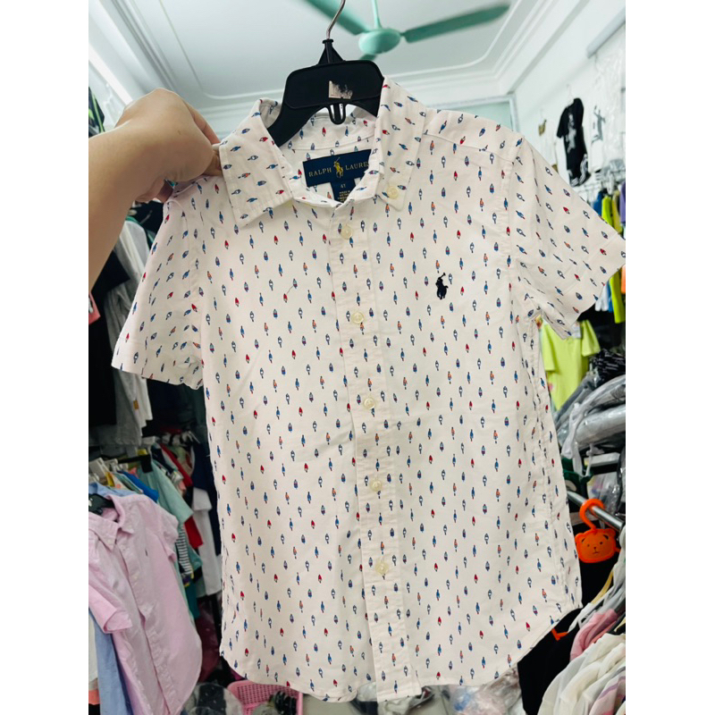 Áo sơ mi polo raul bé trai hàng dư xịn sz2-10/12y