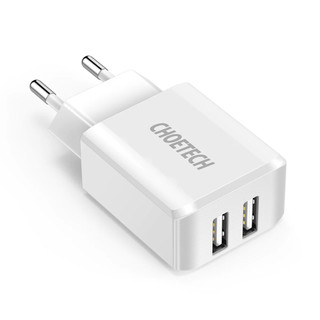 Cốc sạc choetech 2 cổng sạc usb-a 10w - c0030eu