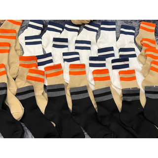 [ SAVAGE ] Tất Dài Vớ Nam Nữ Trơn Trắng Đen Basic Cotton 100%