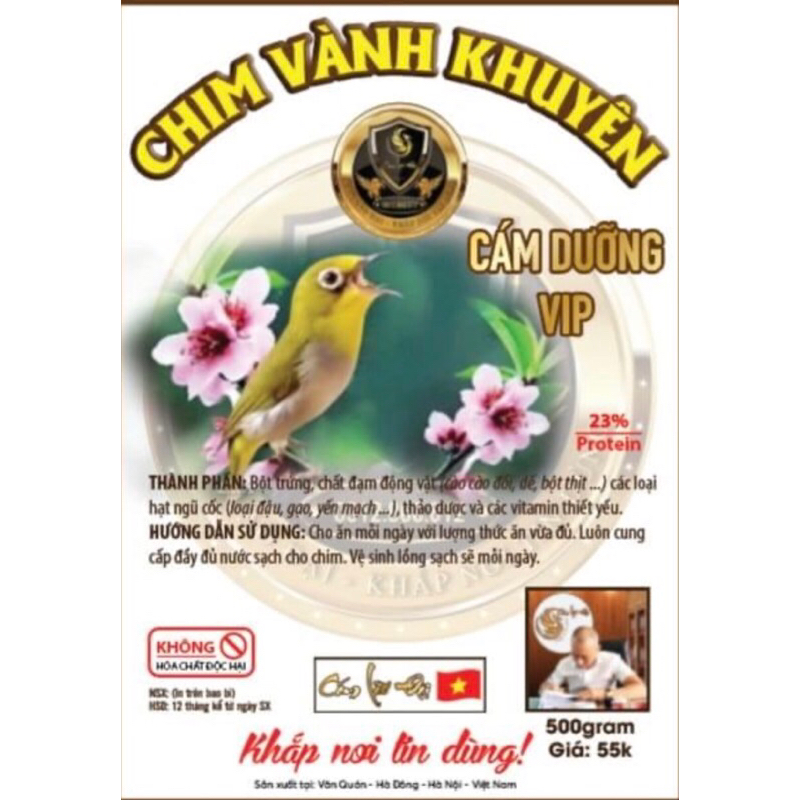 CÁM DƯỠNG VÀNH KHUYÊN VIP - LÃO ĐẠI