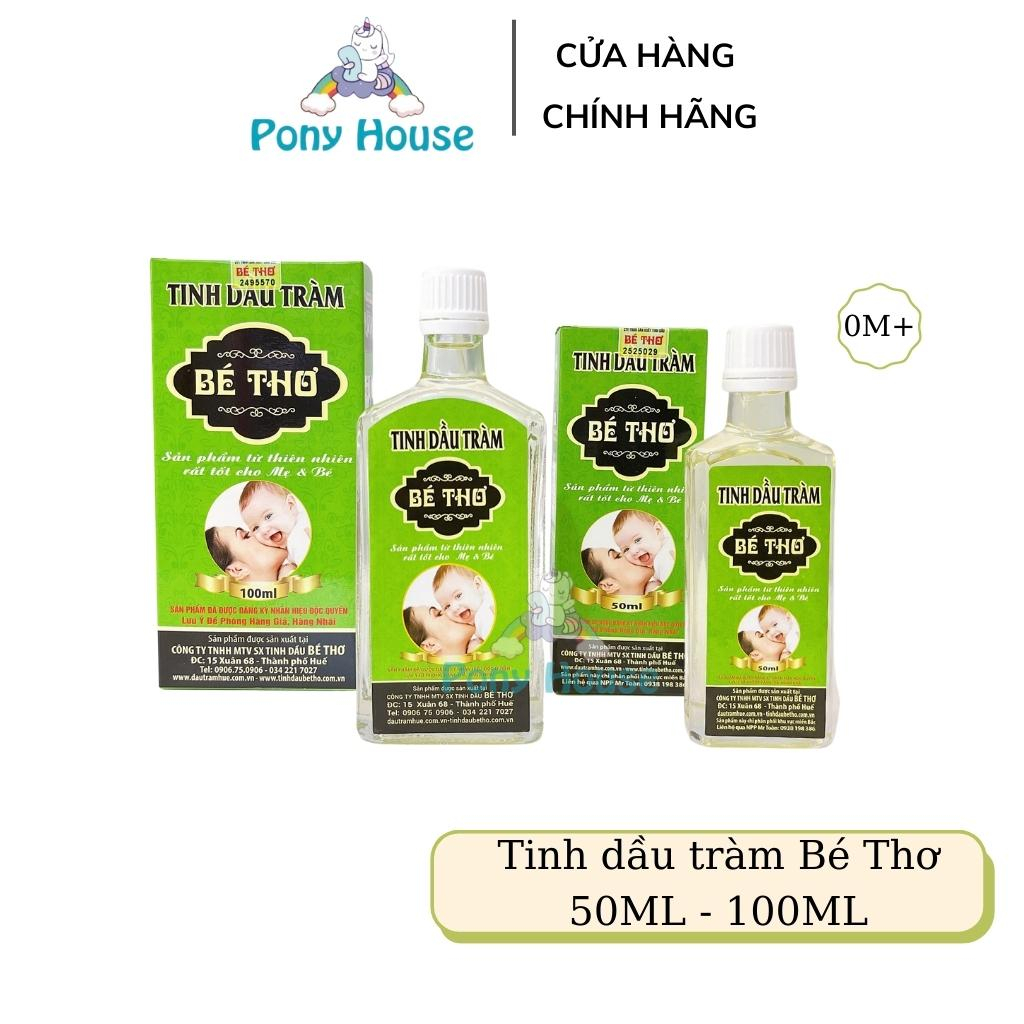 Tinh Dầu Tràm Huế Bé Thơ An Toàn Cho Bé Từ Sơ Sinh, Mẹ Bầu 50ml-100ml