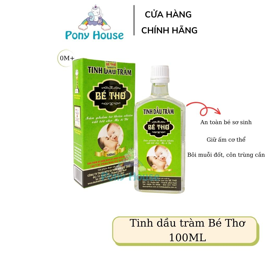 Tinh Dầu Tràm Huế Bé Thơ An Toàn Cho Bé Từ Sơ Sinh, Mẹ Bầu 50ml-100ml