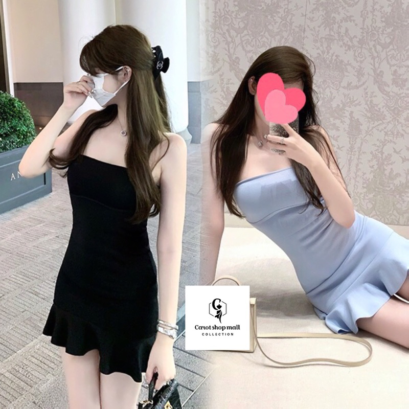 Đầm ống đuôi cá tăm qc - CarotShop