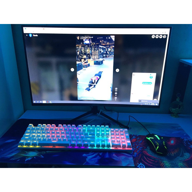 ⌨️Bàn phím cơ có dây blue switch giá siêu rẻ, mã KA101, KA800, Tặng kèm que tháo phím