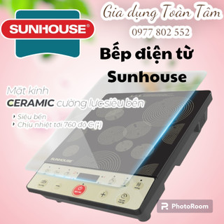 Bếp điện từ sunhouse shd6149/51/62, tặng kèm nồi inox đáy từ