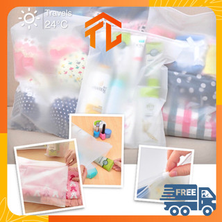 Túi zip lụa mờ đựng quần áo, mỹ phẩm, giày dép - túi zip đựng đồ dùng phụ kiện đi du lịch