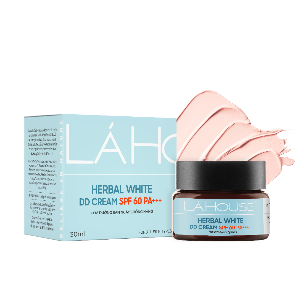 Kem dưỡng ngày trắng da,làm sáng da,ngăn ngừa lão hóa da Lá House Herbal White DD Cream SPF 60PA+++ 10ml/30ml | BigBuy360 - bigbuy360.vn