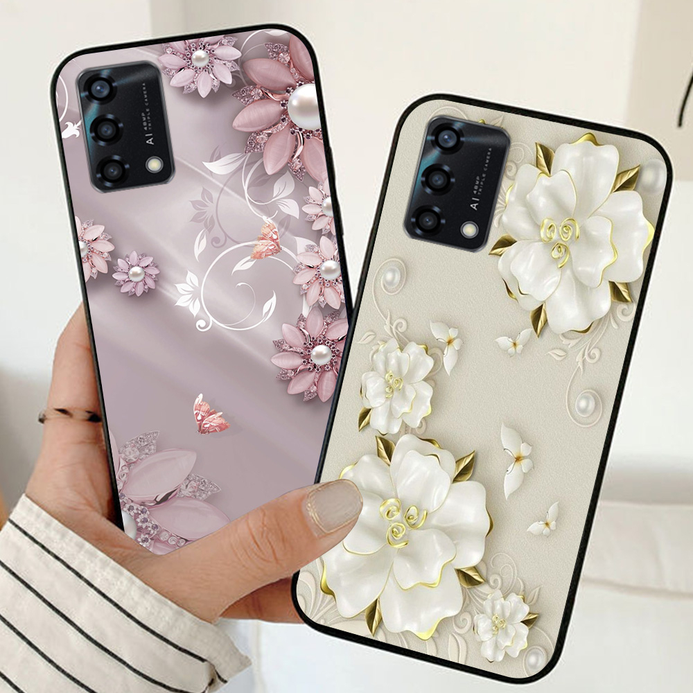 Ốp lưng oppo a74 / oppo a94 / oppo a95 / oppo a96 4g in hình hoa nữ sang chảnh
