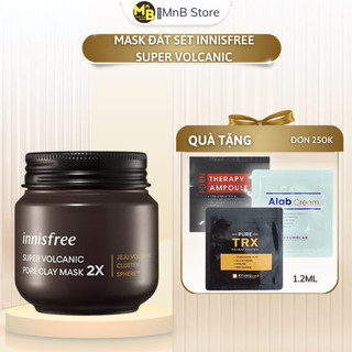Mặt Nạ Đất Sét Innisfree Super Volcanic Pore Clay Mask 2X Tro Núi Lửa Làm Sạch Lỗ Chân Lông