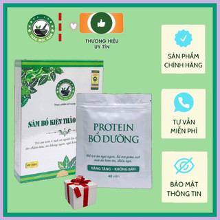 Sâm bổ kiện thảo mộc nam organic chính hãng. hộp 40 viên. tặng 10 khẩu trang 5d.