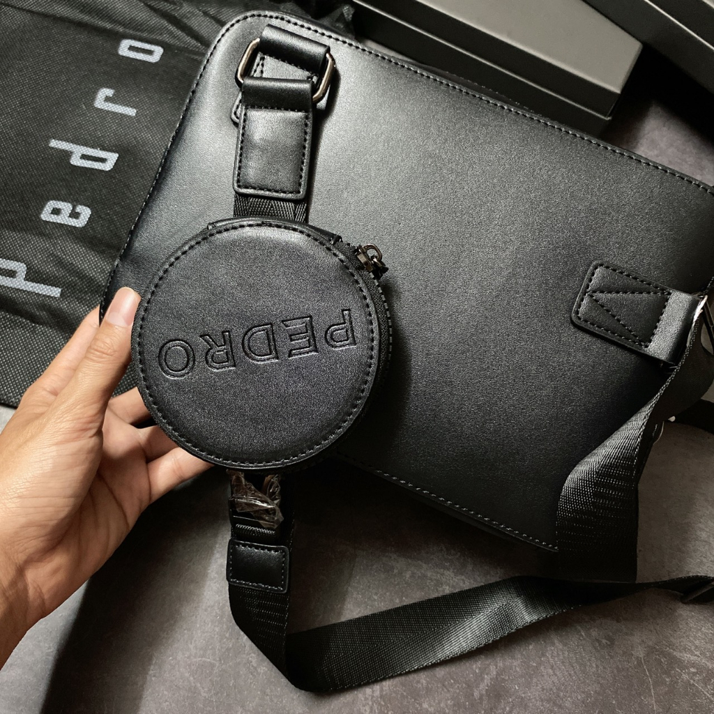 Túi Ped chữ to 2 ngăn kèm ví tròn pm13