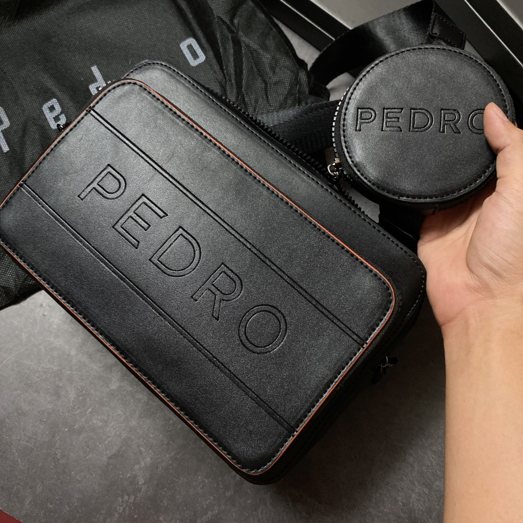 Túi Ped chữ to 2 ngăn kèm ví tròn pm13
