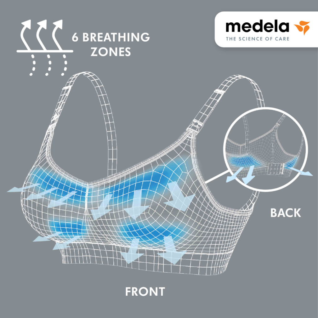 Quần áo bà bầu | Medela Keep Cool™ Ultra Breathable Maternity & Nursing Bra - Áo ngực cho bà bầu & cho con bú siêu thoán