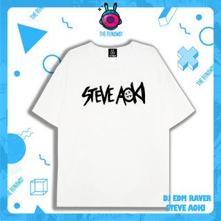 Áo phông Cotton 100% Nam / Nữ  DJ EDM Raver: Steve Aoki by The Runaway