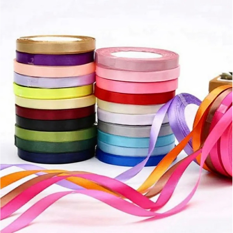 Ruy băng lụa bản rộng 1cm - 2cm