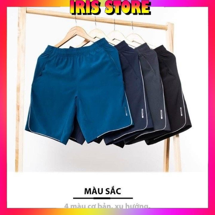 Quần đùi nam, quần short nam 5S vải dù gió trơn mát co giãn chất đẹp thể thao hay mặc nhà IRIS_STORE