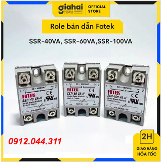 Role bán dẫn Fotek SSR-40VA, SSR-60VA,SSR-100VA  (DA,AA) TBD17
