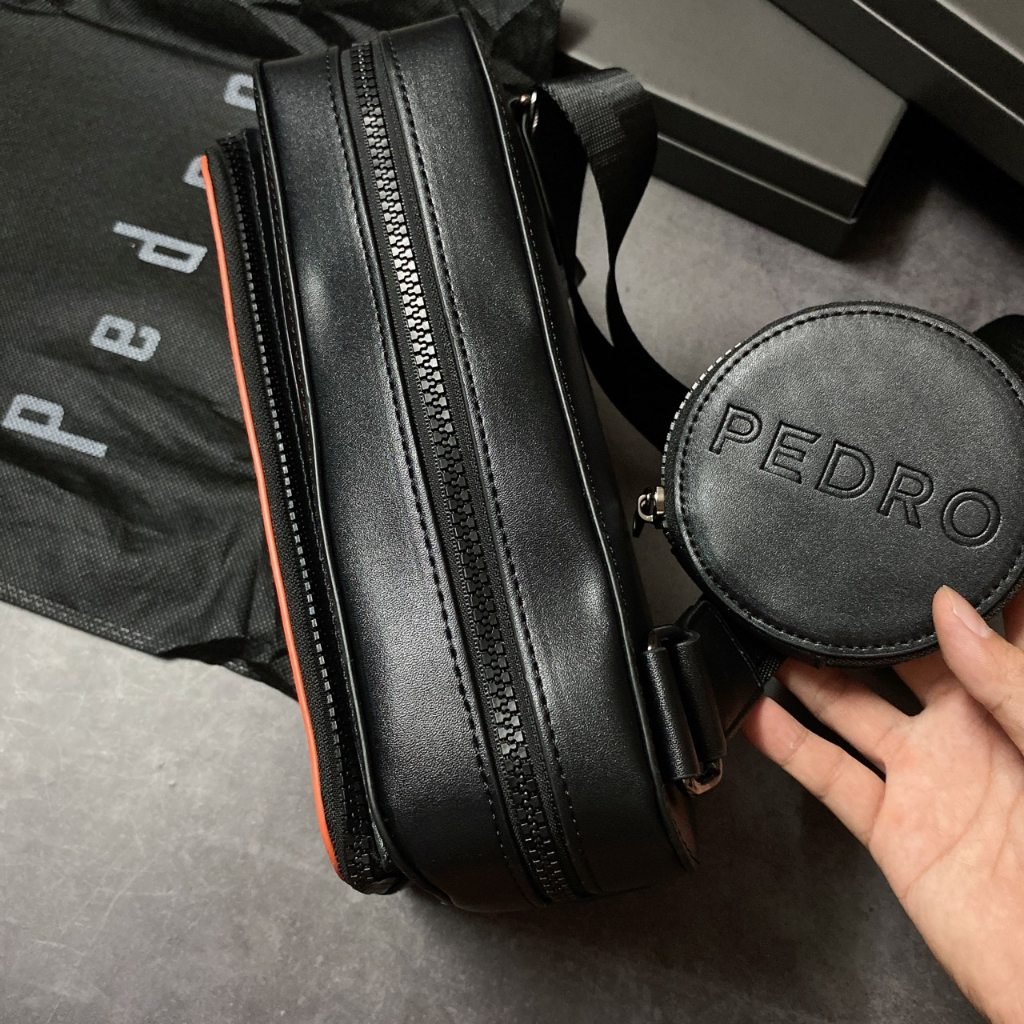 Túi Ped chữ to 2 ngăn kèm ví tròn pm13