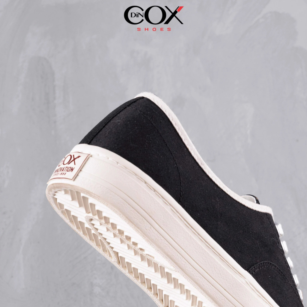 Giày Sneaker Nam Vải Canvas DINCOX E06 Black